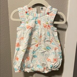 Janie and Jack Pastel Fish Print Romper